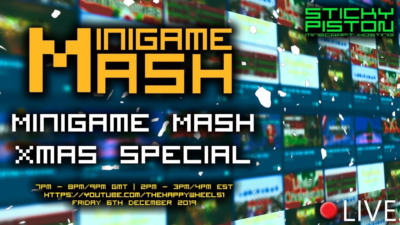 🔴 MINIGAME MASH LIVE!! | StickyPiston Hosting | Join The Fun! [Minecraft]