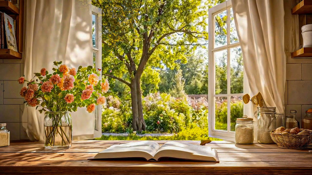 A Quiet Spring Morning by the Window 🌿 Soft Light, Gentle Breeze & Peaceful Ambience
