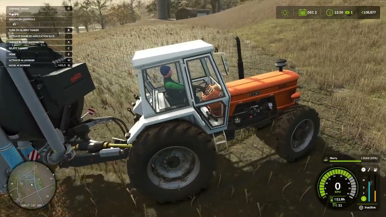 FARMING SIMULATOR 25 zimsko decembaracko gnojenje njive sa FIAT 1300 DT