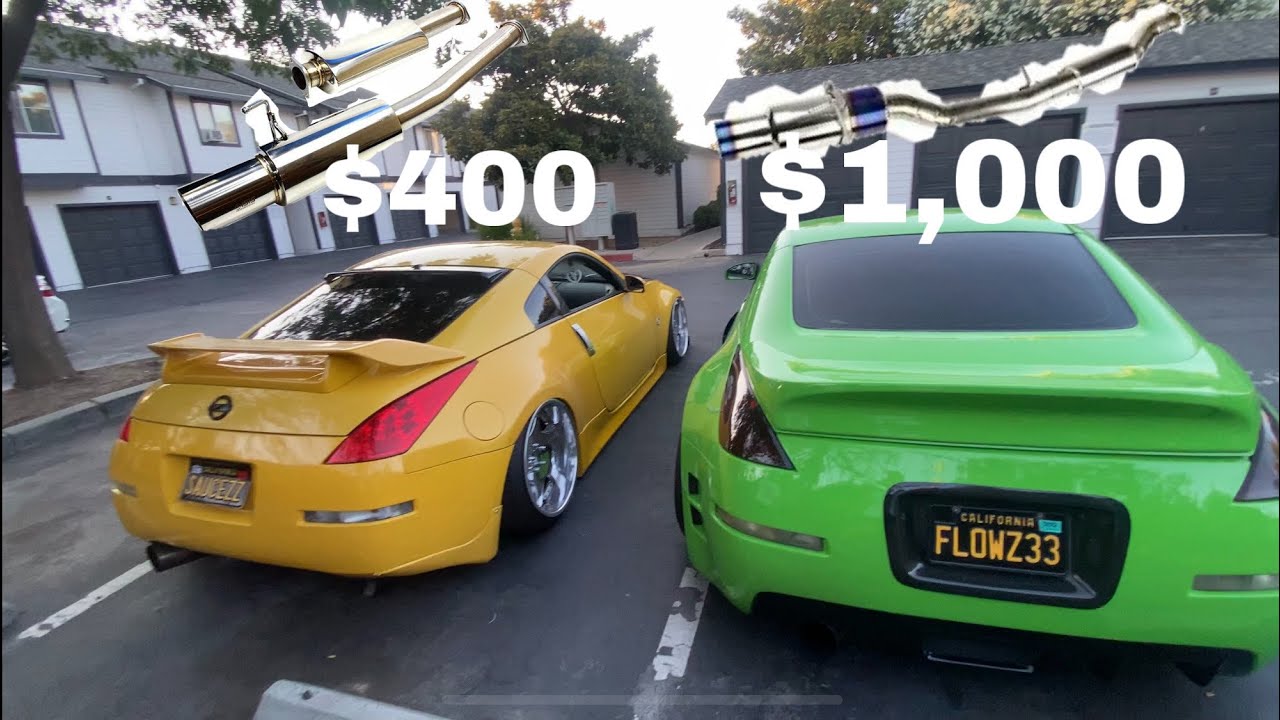 Cheap vs Expensive 350Z Exhaust Comparison ( Tomei vs ISR ) Is It Worth It??