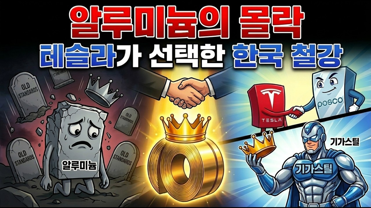 테슬라가 수조원 기술 버리고 한국 철강 선택한 진짜 이유