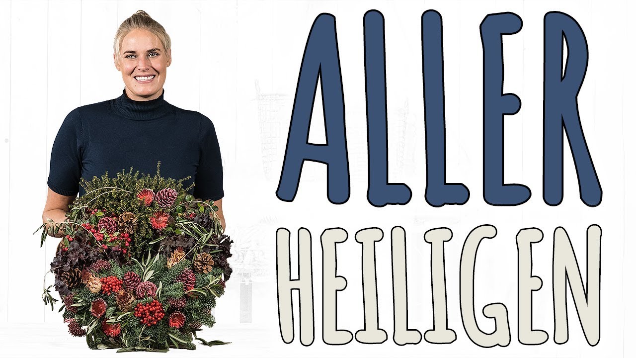 ALLERHEILIGEN  GRABGESTECK PUR NATUR - KRANZFORM - DIY