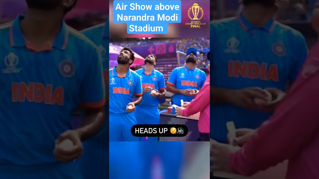 Air show above Narendra Modi Stadium 🏟️ #trendingshorts #viral  #worldcup
