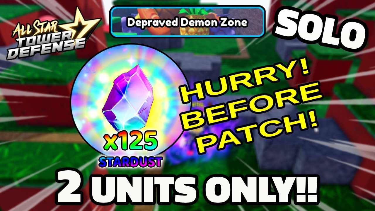 Do This Now Before It Gets Patched!! Solo Depraved Demon Zone Raid | All Star Tower Defense Roblox