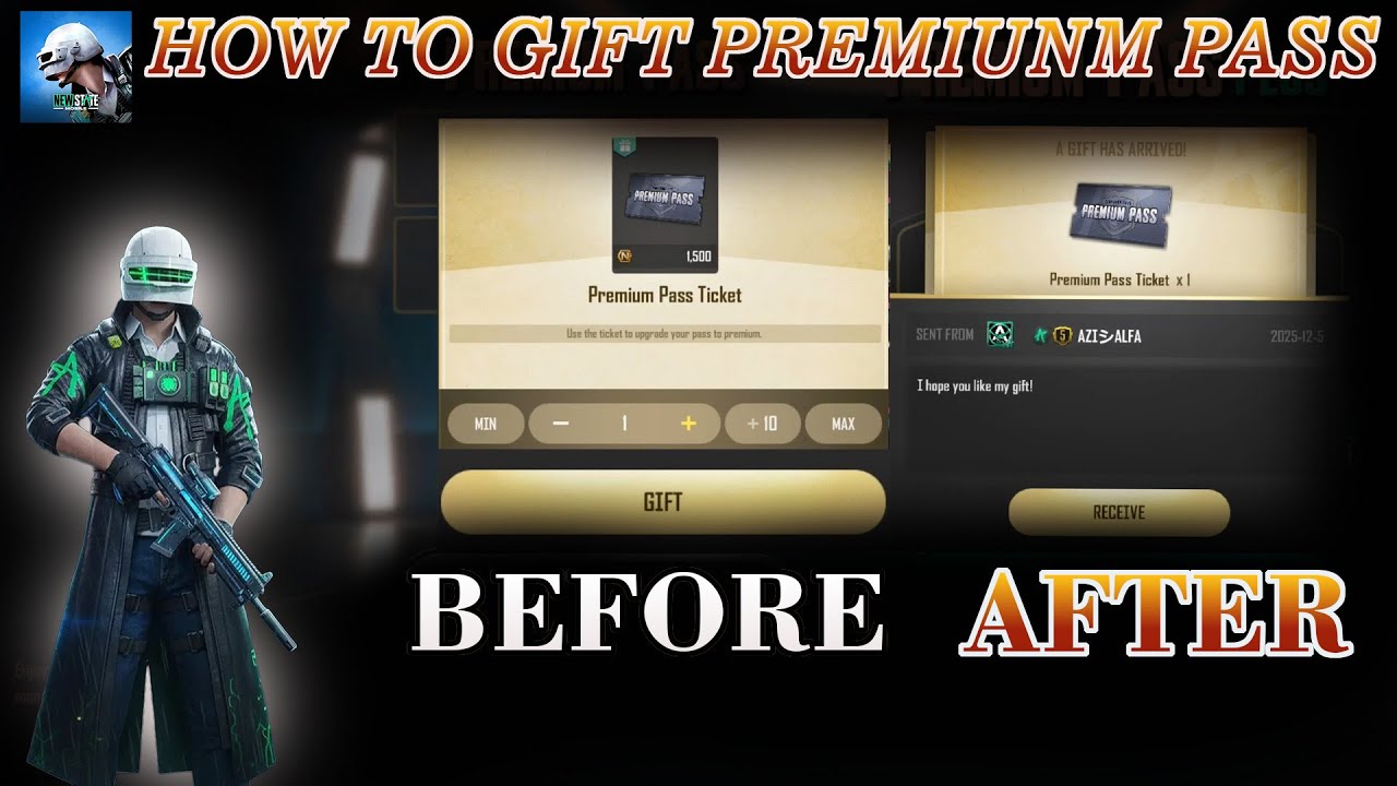 How To Send gift Premium Pass New State Mobile