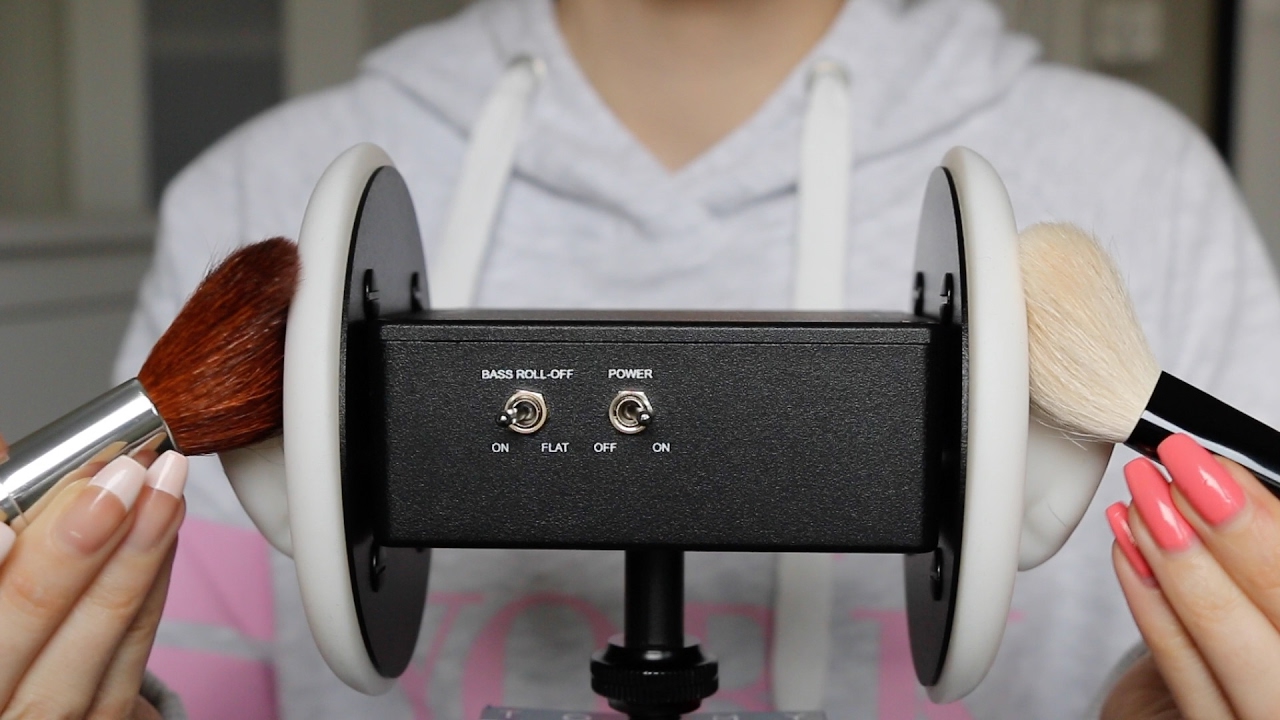 ASMR Brushing The Microphone | 3Dio Ear To Ear Relaxation