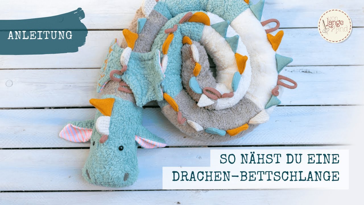 Bettschlange nähen: DIY Geschenk für Babys & Kinder 🎁🍼🧵