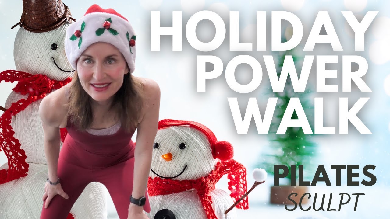 Power Walking Through The Holidays & Pilates Sculpt  ▶️Christmas Beats ▶️ 2000 Steps