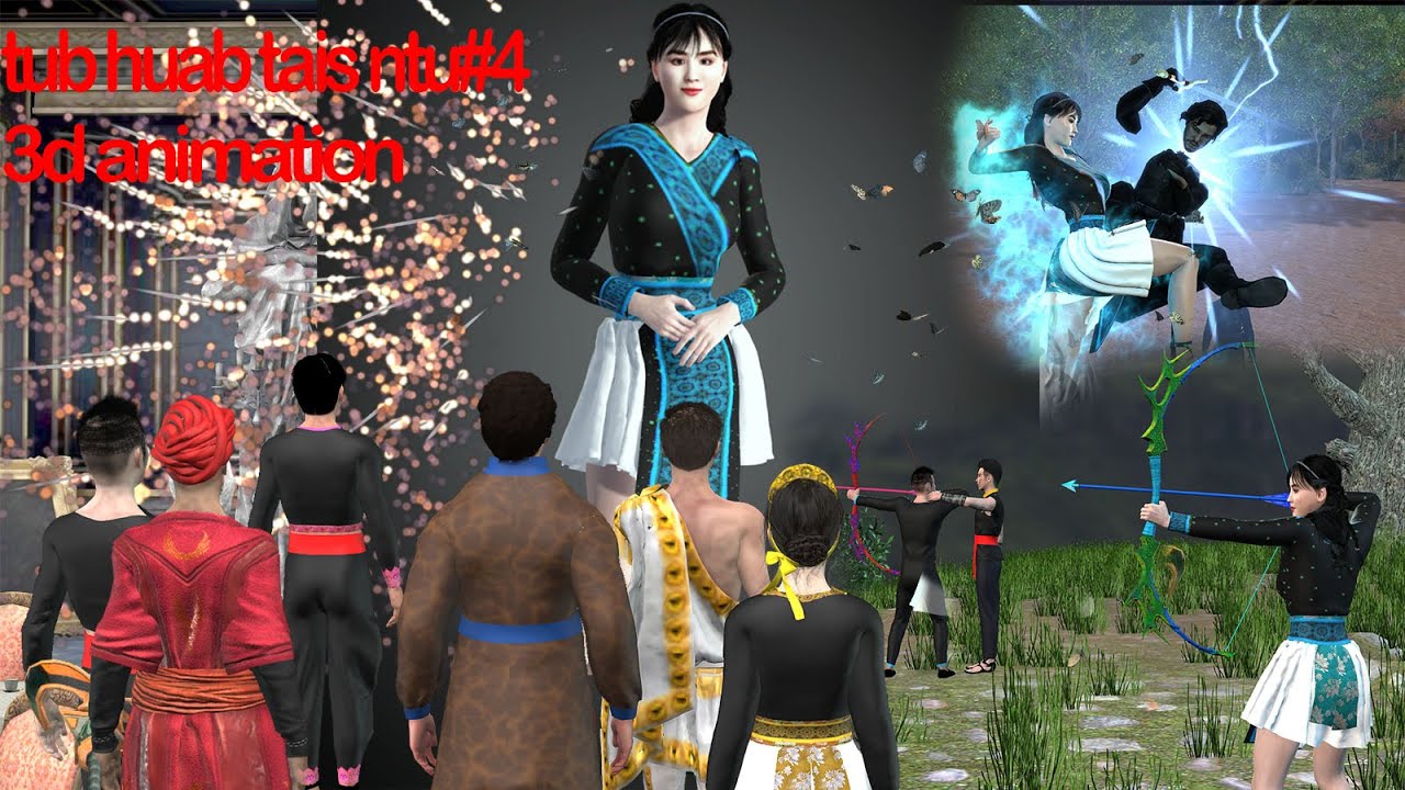 Tub huab tais npas hus npas lis ntu#4 3DAnimation hmoob bahubali