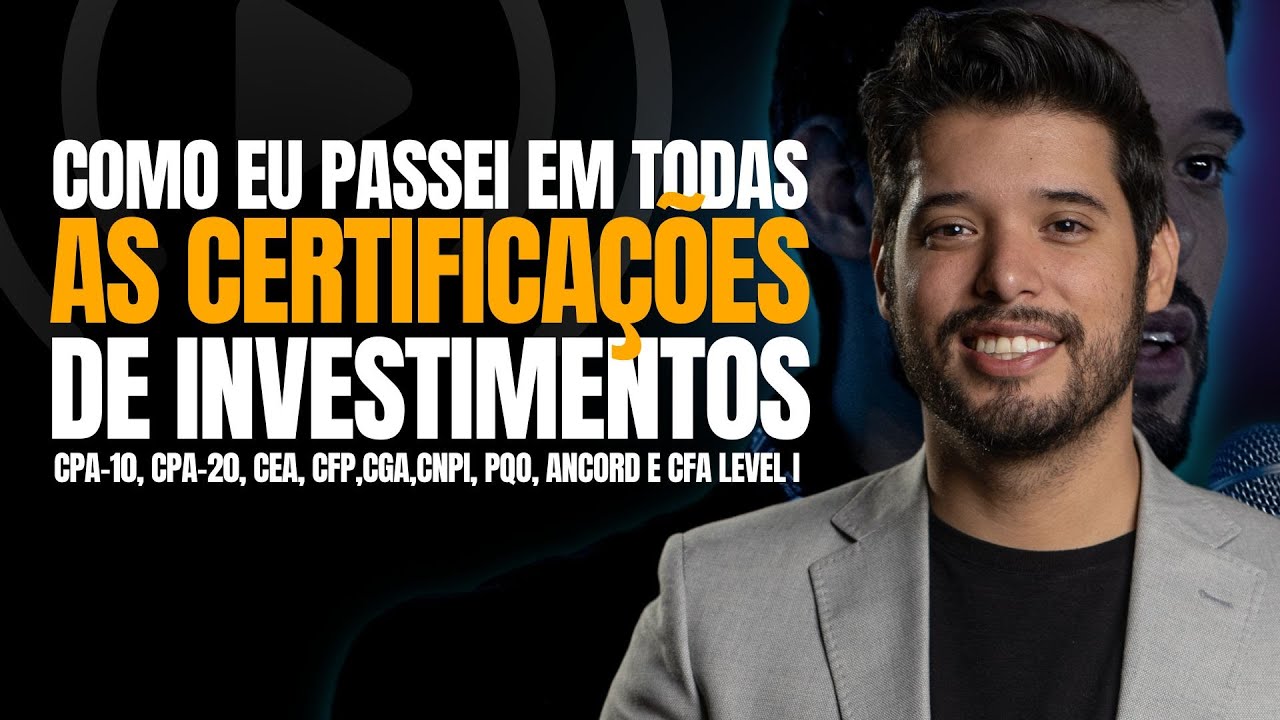 REPRISE  - O QUE EU FIZ PARA PASSAR EM TODAS AS CERTIFICAÇÕES DE INVESTIMENTOS!!!