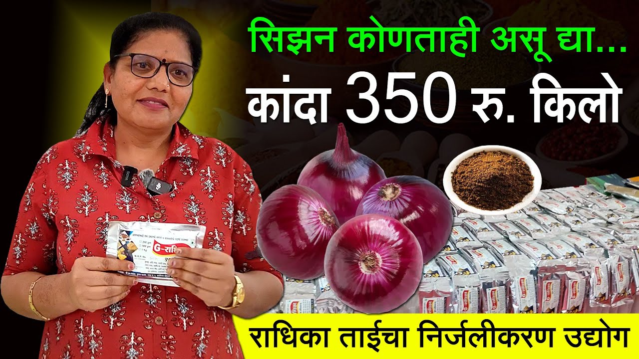 कांदा वाळवून विक्रीचा व्यवसाय | Onion Dehydration | राधिका गायकवाड निफाड | Shivar Business