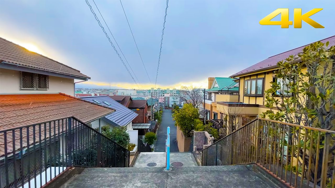 🇯🇵 Residential Area Walk - Yokohama to Kawasaki - 2022・4K