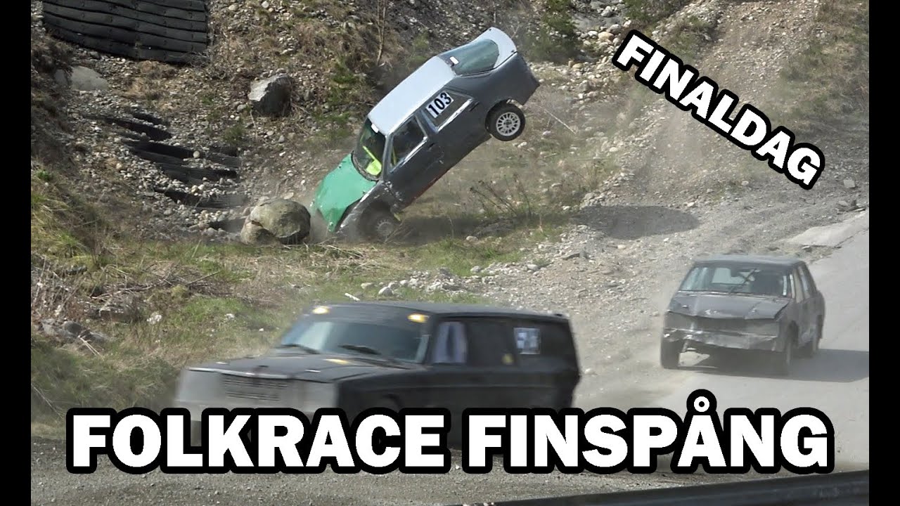 FOLKRACE FINSPÅNG FINALDAG | Action | Crash |
