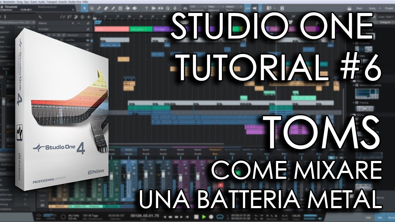 Beginner Studio One Tutorial #6 | TOMS - Come Mixare Una Batteria Metal