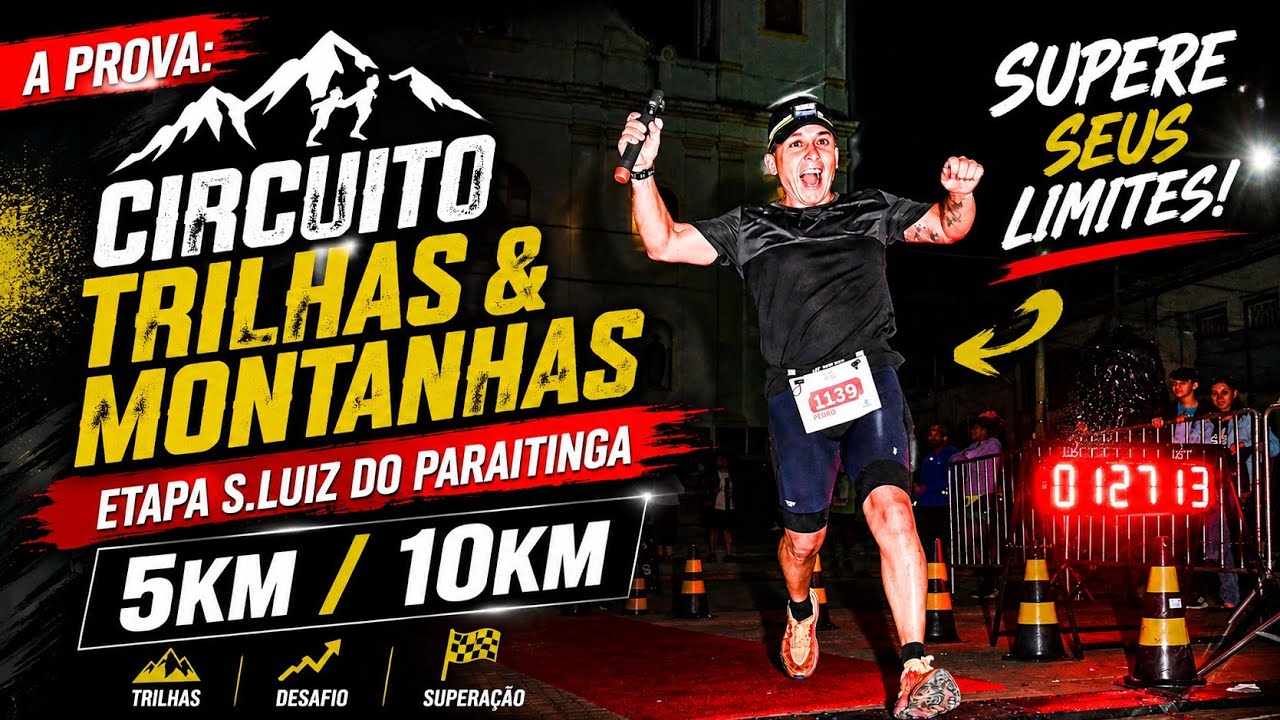 5km / 10km no Escuro!🌙 Trail Noturno em São Luiz do Paraitinga
