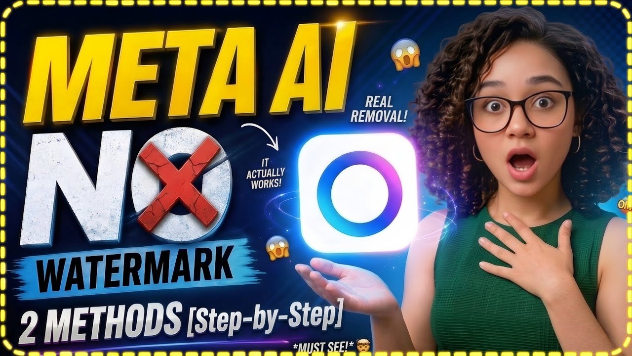 Как убрать водяной знак Meta AI | Удаление водяных знаков с любого видео (работает на 100%)