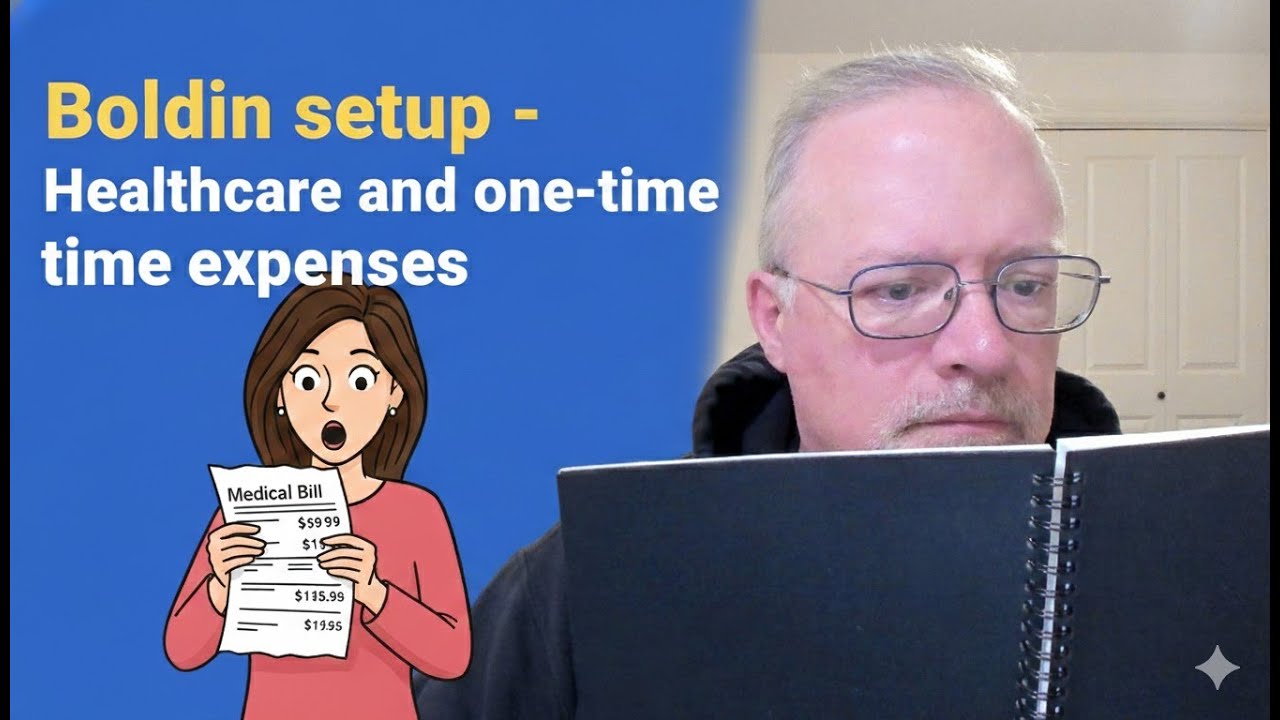 Boldin setup - Healthcare and one-time expenses