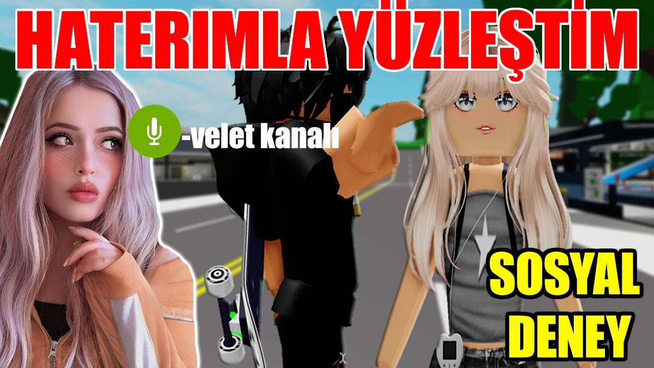 SOSYAL DENEY - HATERIMLA Y&Uuml;ZLEŞİP TROLLEDİM🤣SESLİ (Roblox Brookhaven 🏡Rp)