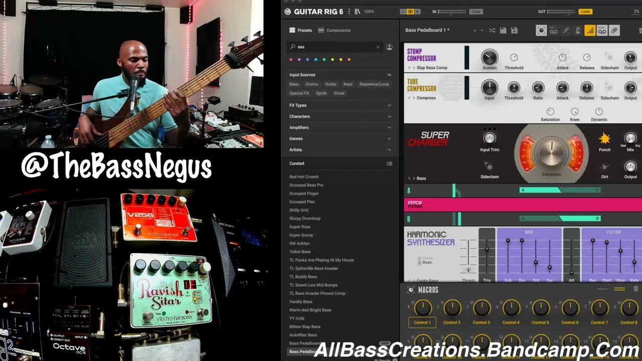 (Bass Vocoder) @EHX V256 Vocoder Pedal Part 1