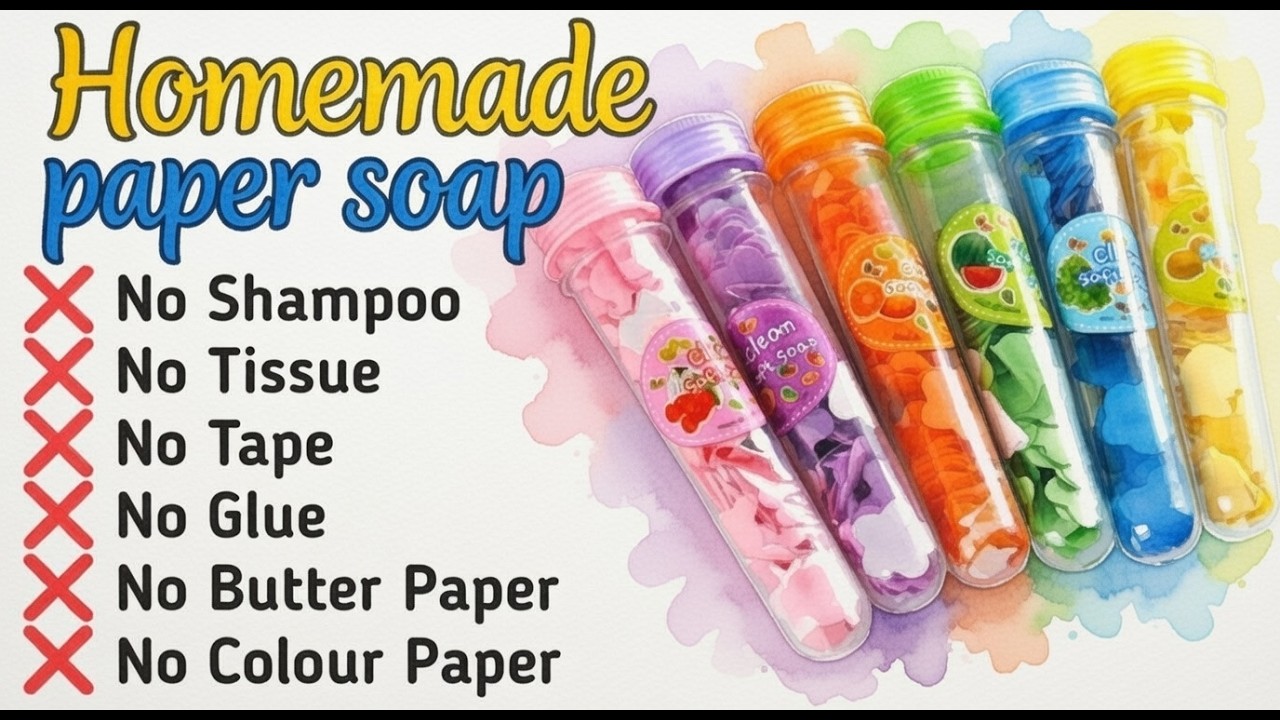 DIY Handmade Paper Soap | How to Make Paper Soap | Easy Paper Craft