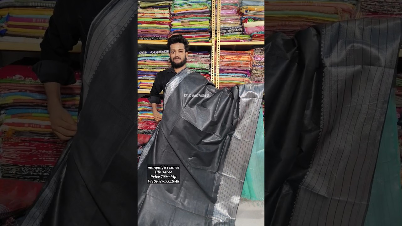 grey colour silk saree| mangalagiri silk saree #pattusarees #mangalagirisilksarees #silksarees