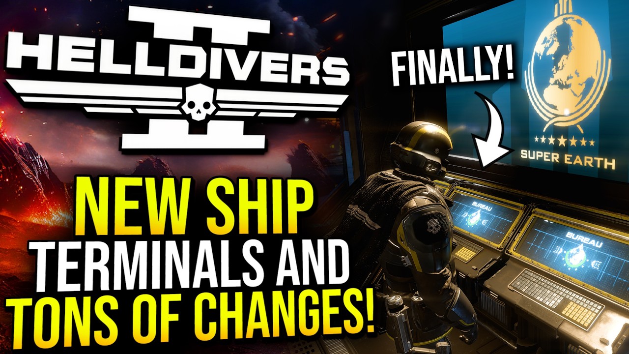 В Helldivers 2 добавили новые терминалы на корабле и другие крупные изменения!