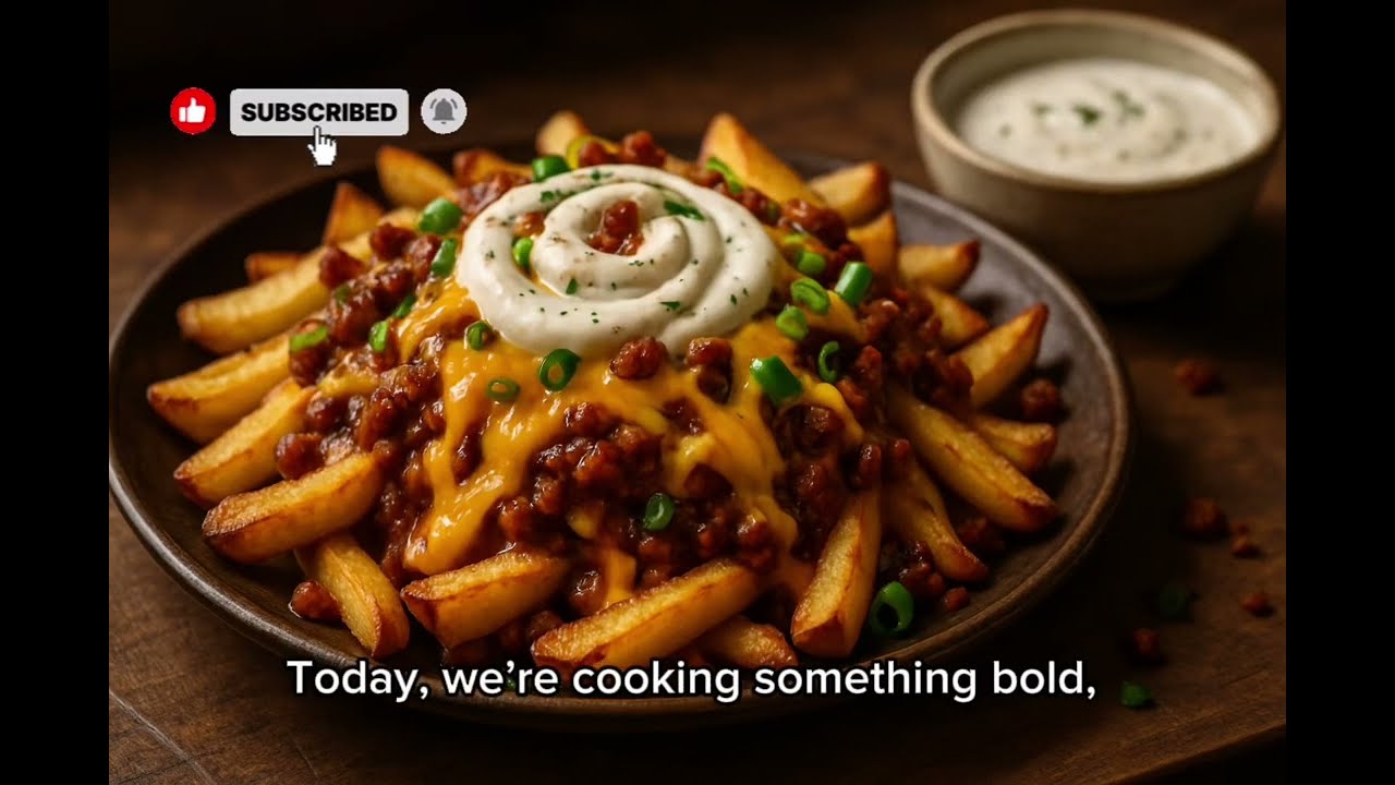 🔥 LOADED CHILI CHEESE FRIES 🍟• Ultimate Game Night Snack •+ Homemade Ranch & Bacon Magic! 🧀🌶️