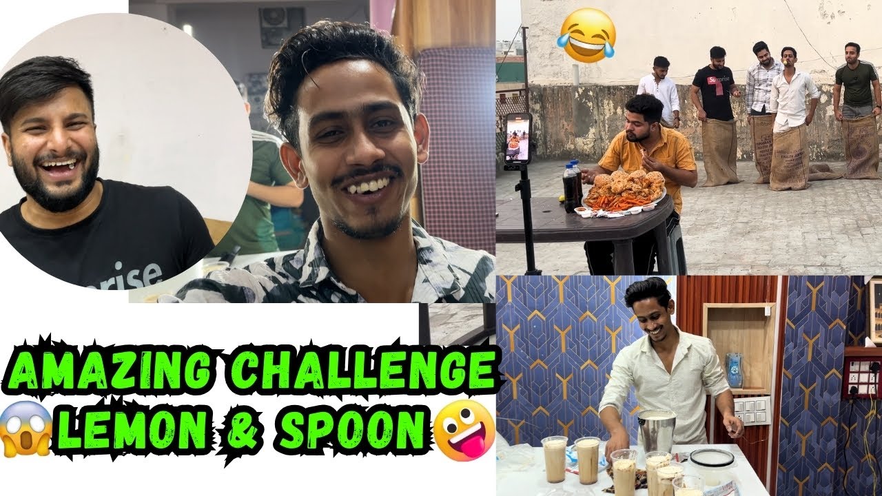 Amazing Challenge Lemon & Spoon 🤣 | Shahid Saifi NT | #vlog #shoot  | Shahid Saifi NT | #funny