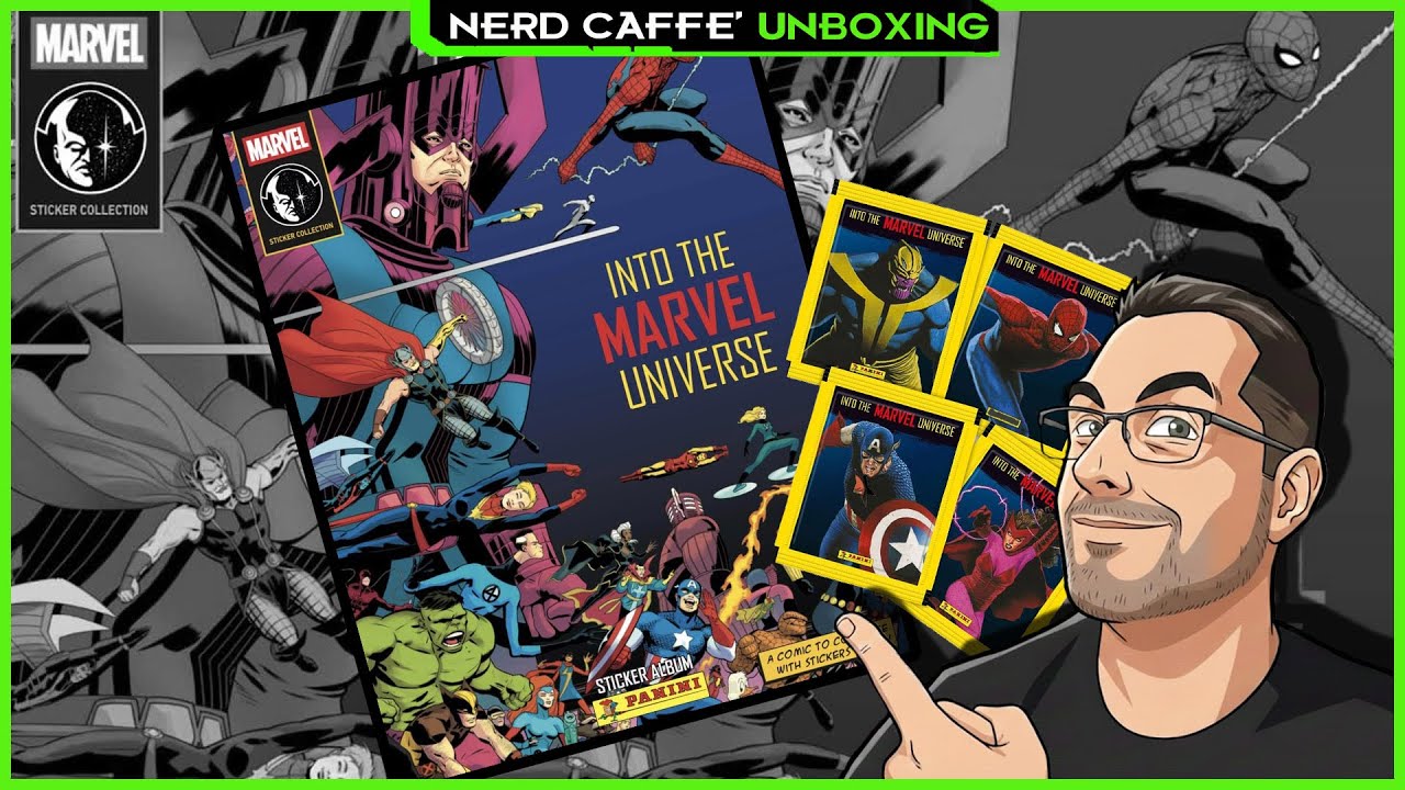 Into the Marvel Universe Sticker Album - Starter Pack Panini - Nerd Caffè Unboxing