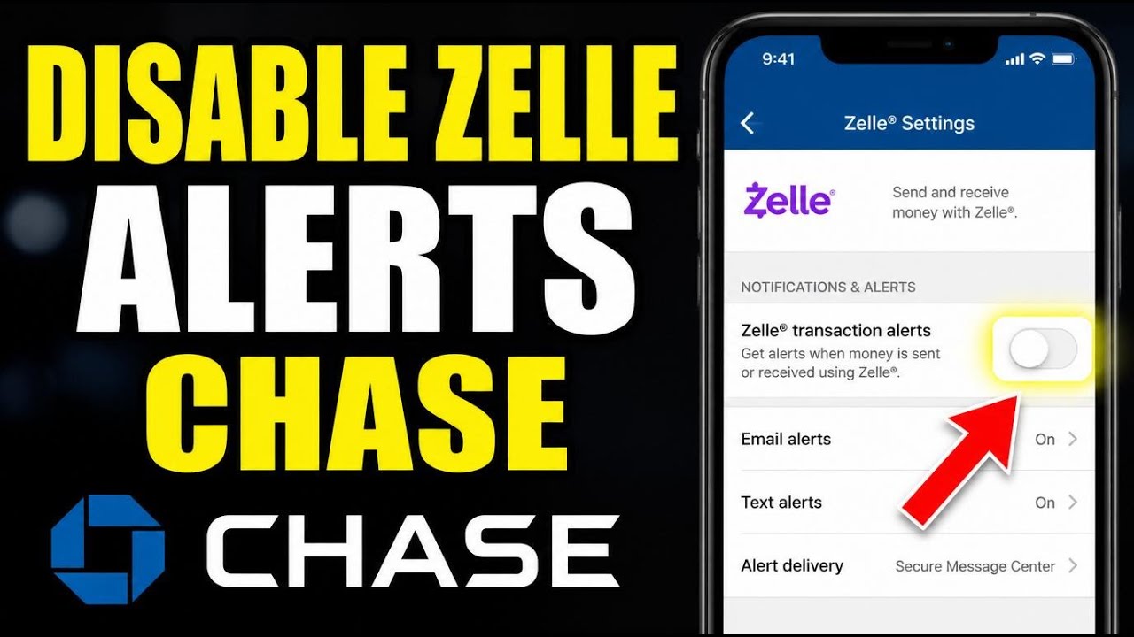 How to disable Zelle transaction alerts from Chase - Complete Guide