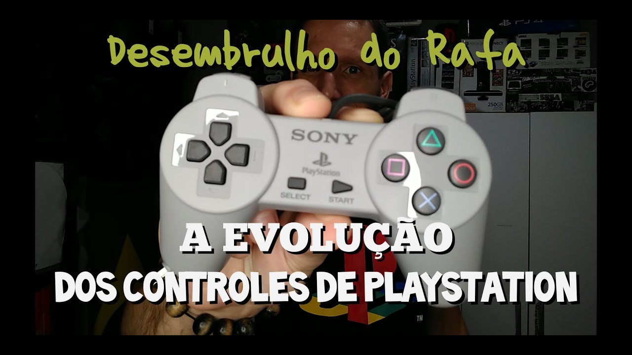 A evolução dos CONTROLES de PLAYSTATION