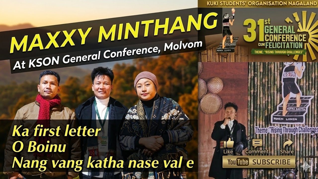 Maxxy Minthang at KSON General Conference, Molvom | Dt.7th - 9th Jan, 2026