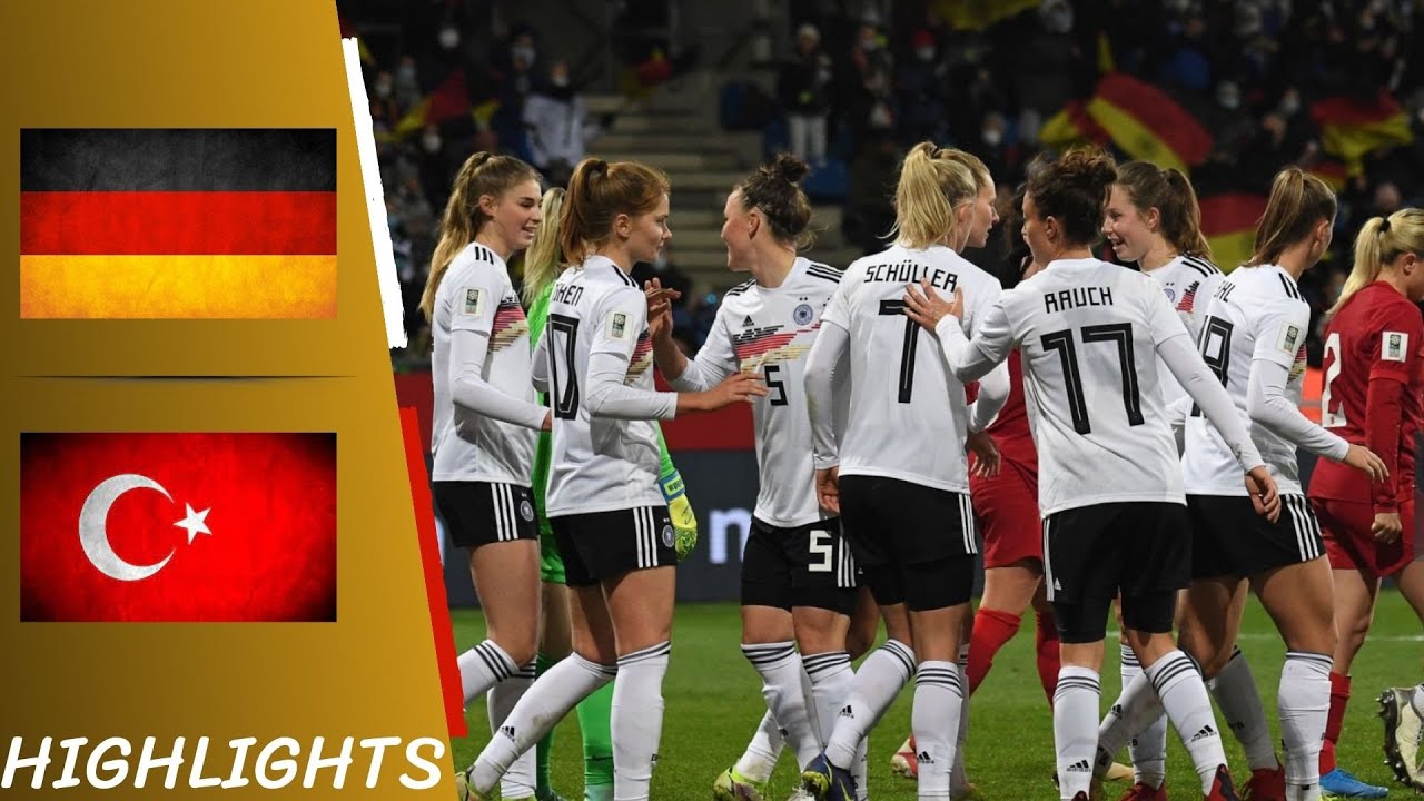 Germany 8-0 Turkey | Women's World Cup qualification - Highlights All Goals 26/11/21