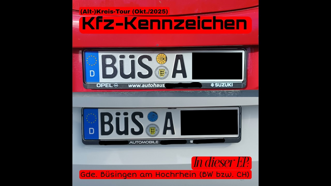 Kfz-Kennzeichen: Gemeinde Büsingen am Hochrhein (BW) [S23/EP26]
