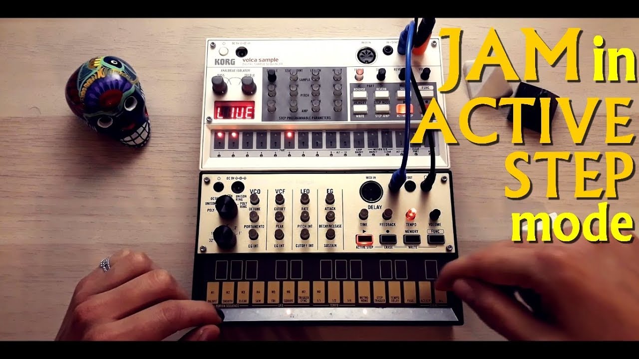 KORG Volca Keys & Volca Sample: Active step TRANCE melody