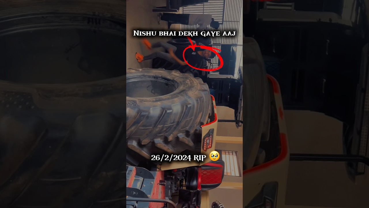 Nishu bhai saw me today 😱🔥 #tractor #offroad #thar #rip