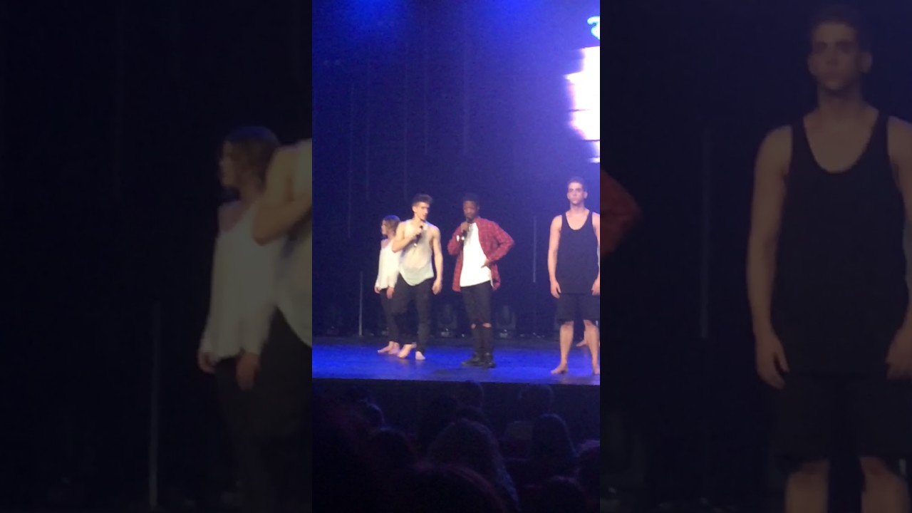 Trevor, Lamar, Myles and Isaiah try to get the frozen dancers off stage!