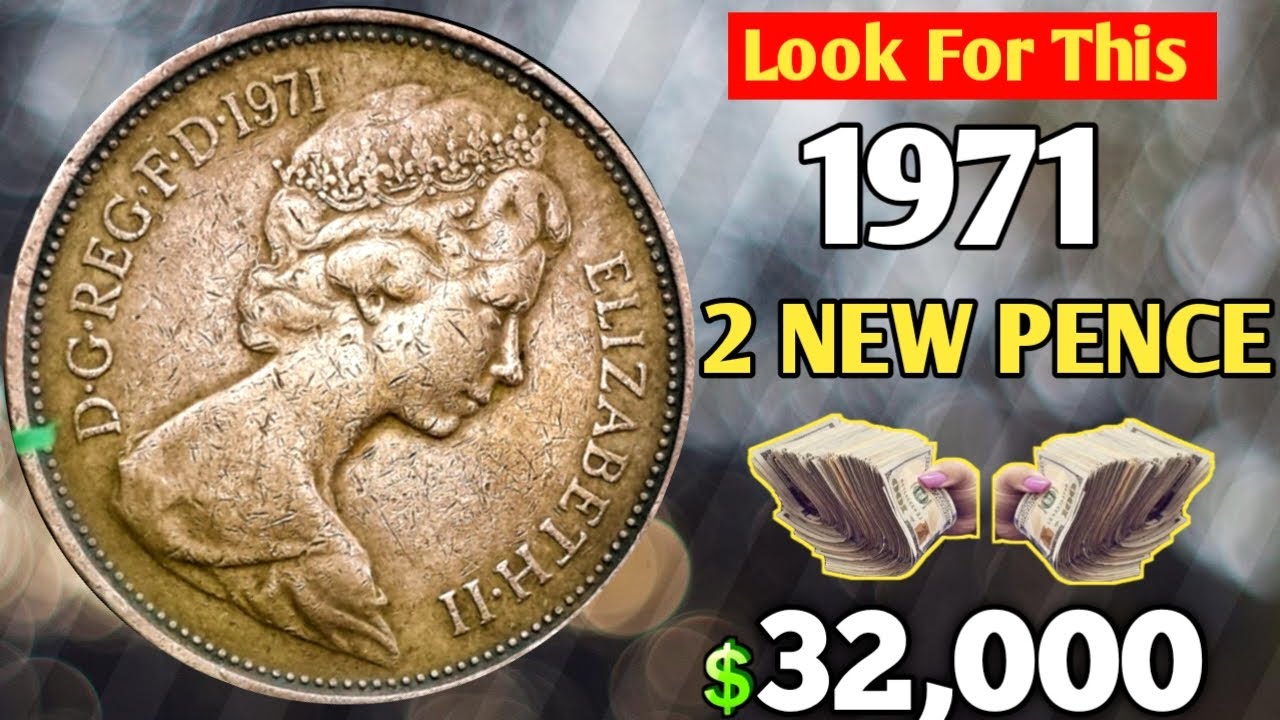 1971 UK ELIZABETH 2p NEW PENCE Coin Value | How Much is a 1971 2 NEW PENCE WORTH MONEY?