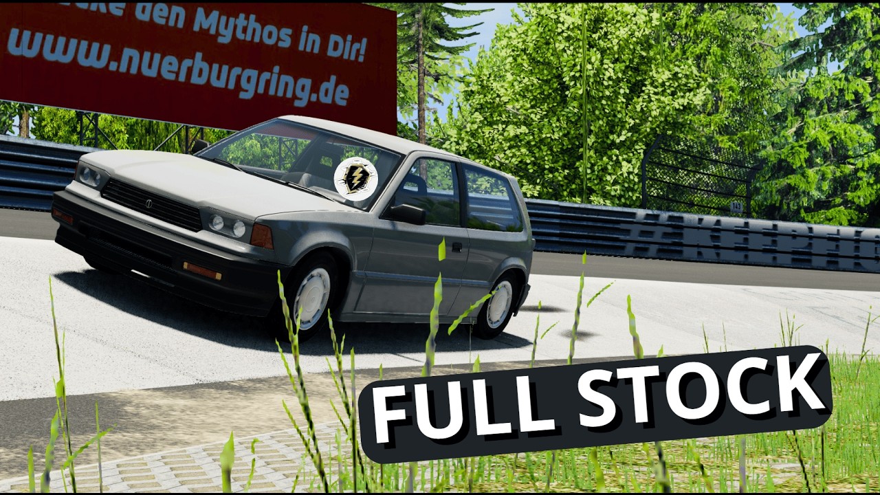 Ibishu Covet STOCK vs Nürburgring – 11:42 Lap | BeamNG