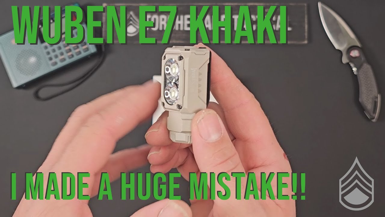 Wuben E7 Khaki — Я совершил огромную ошибку!