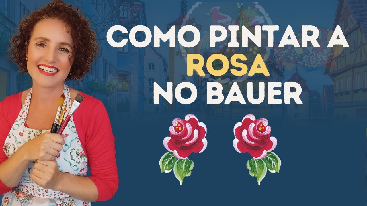 COMO PINTAR A ROSA NA PINTURA BAUER