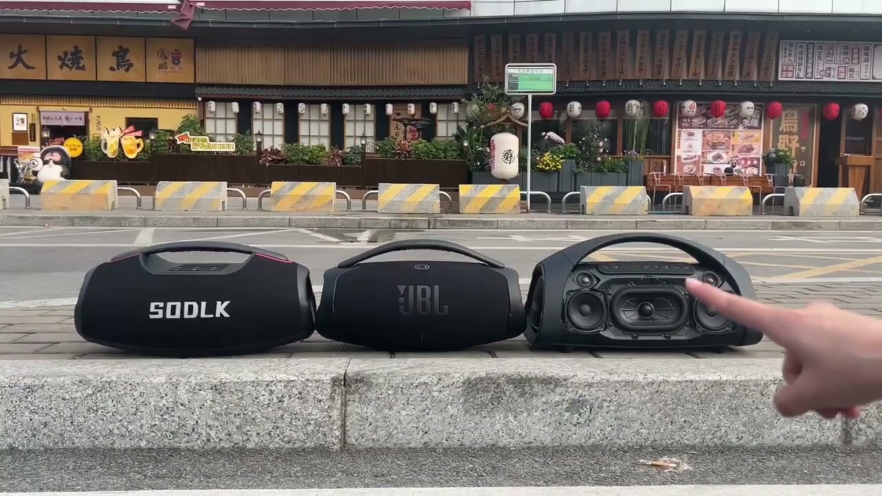 SODLK S1617 vs S1616 vs JBL Boombox3 sound battle test.