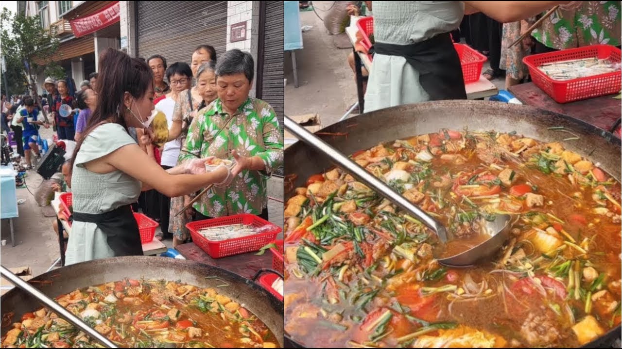 14/9 Kind-Hearted Girl Cooking Free Meals with Love for Rural Elders