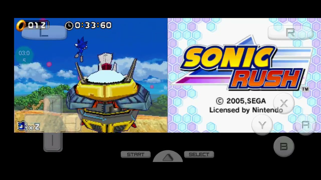 Sonic Rush DS E3 Prototype 
