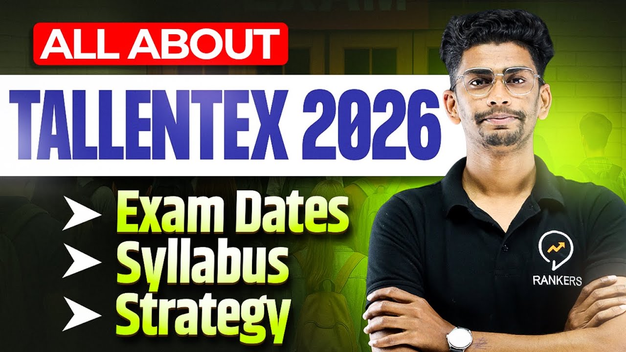 All about Tallentex 2026 | Exam date , Syllabus , Detailed strategy | Allen scholarship test