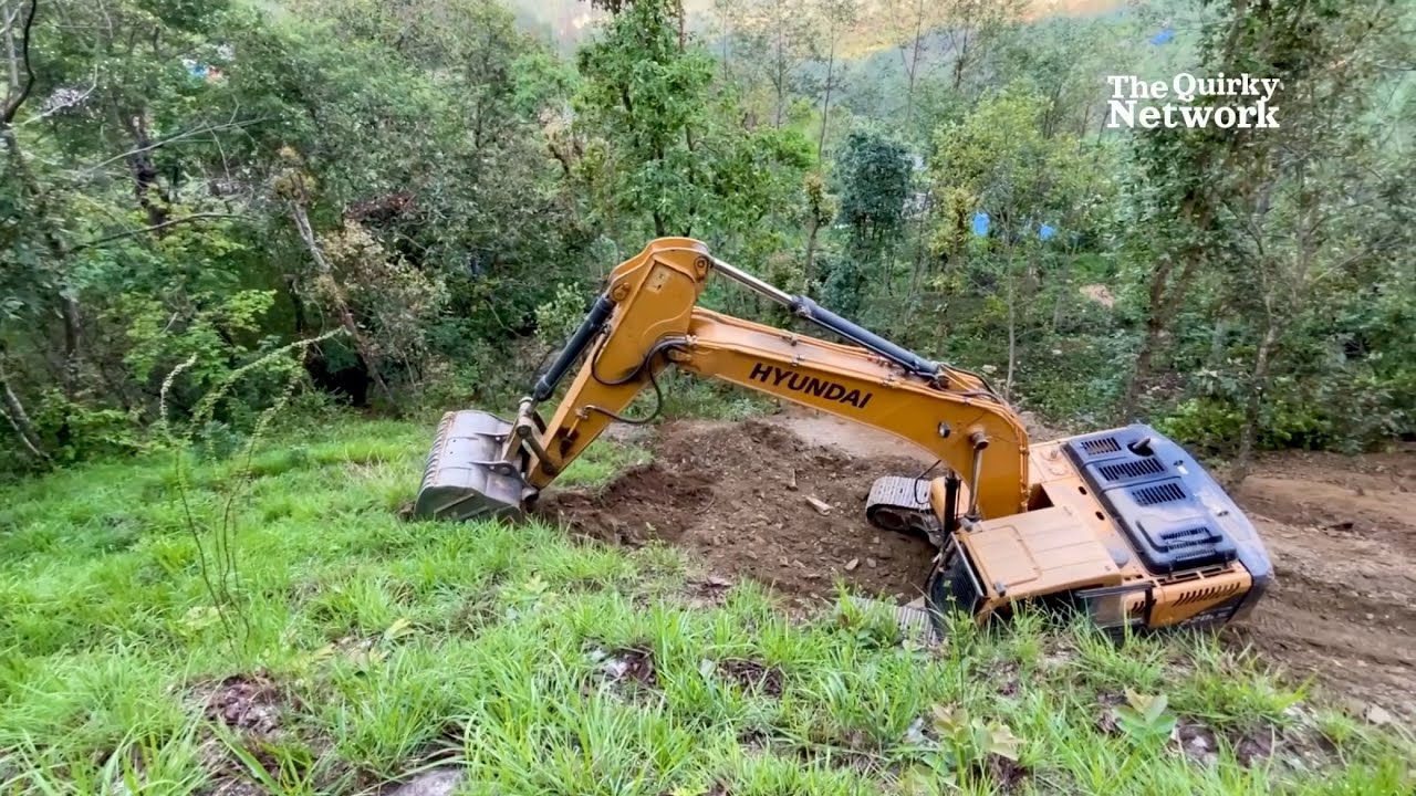 Mountain Road Building Adventure | Skillful Operator | Dangerous Place | Excavation | HyundaiExcava