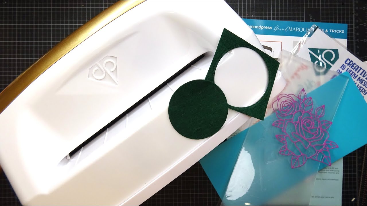 My Diamond Press Grand Marquise Bundle Unboxing, Cutting Felt & Using Marquise Cutting Folders!