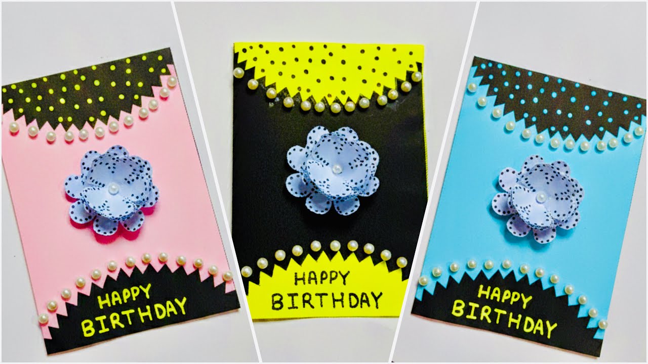 DIY Beautiful Handmade Birthday Card | Easy Card Making Tutorial ✂️✨
