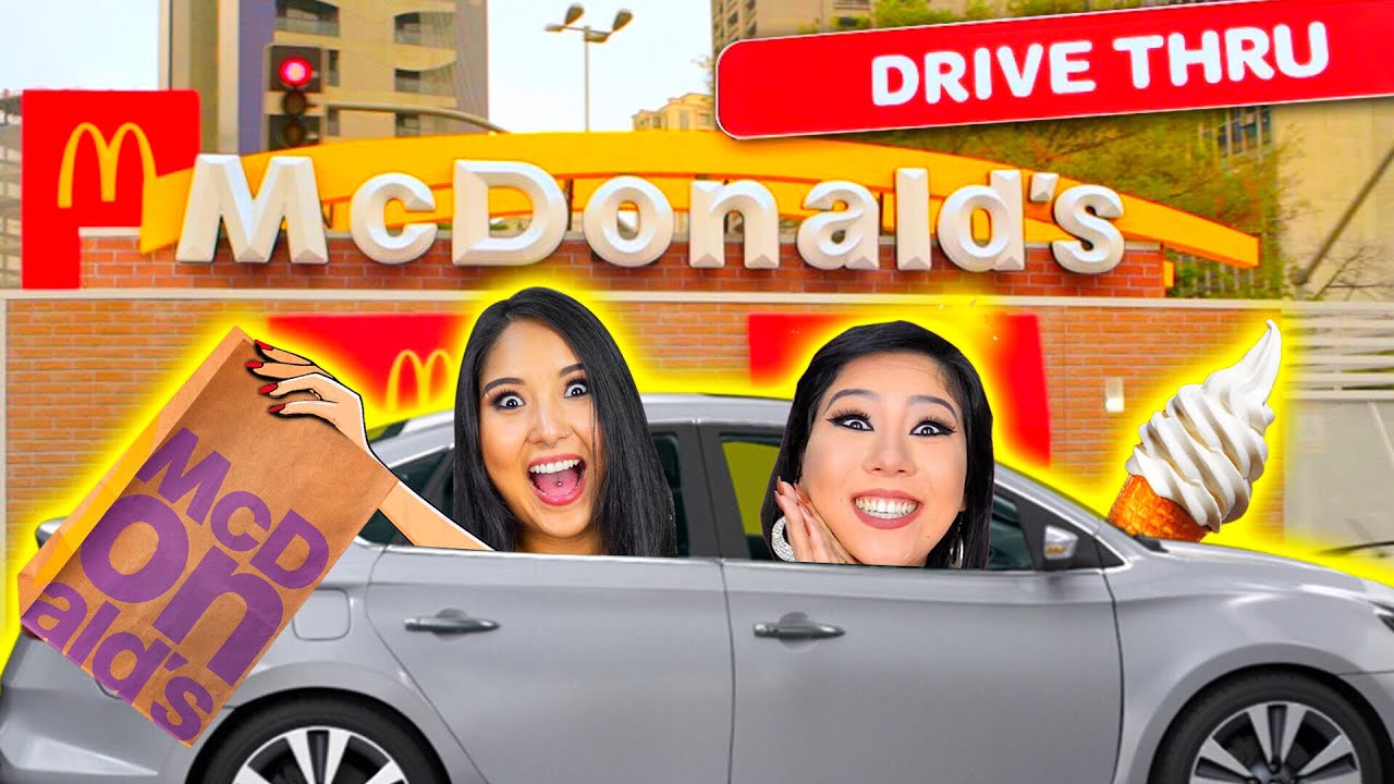 COMENDO TUDO O QUE A PESSOA DA FRENTE PEDIU! - MC DONALD'S | Blog das irmãs
