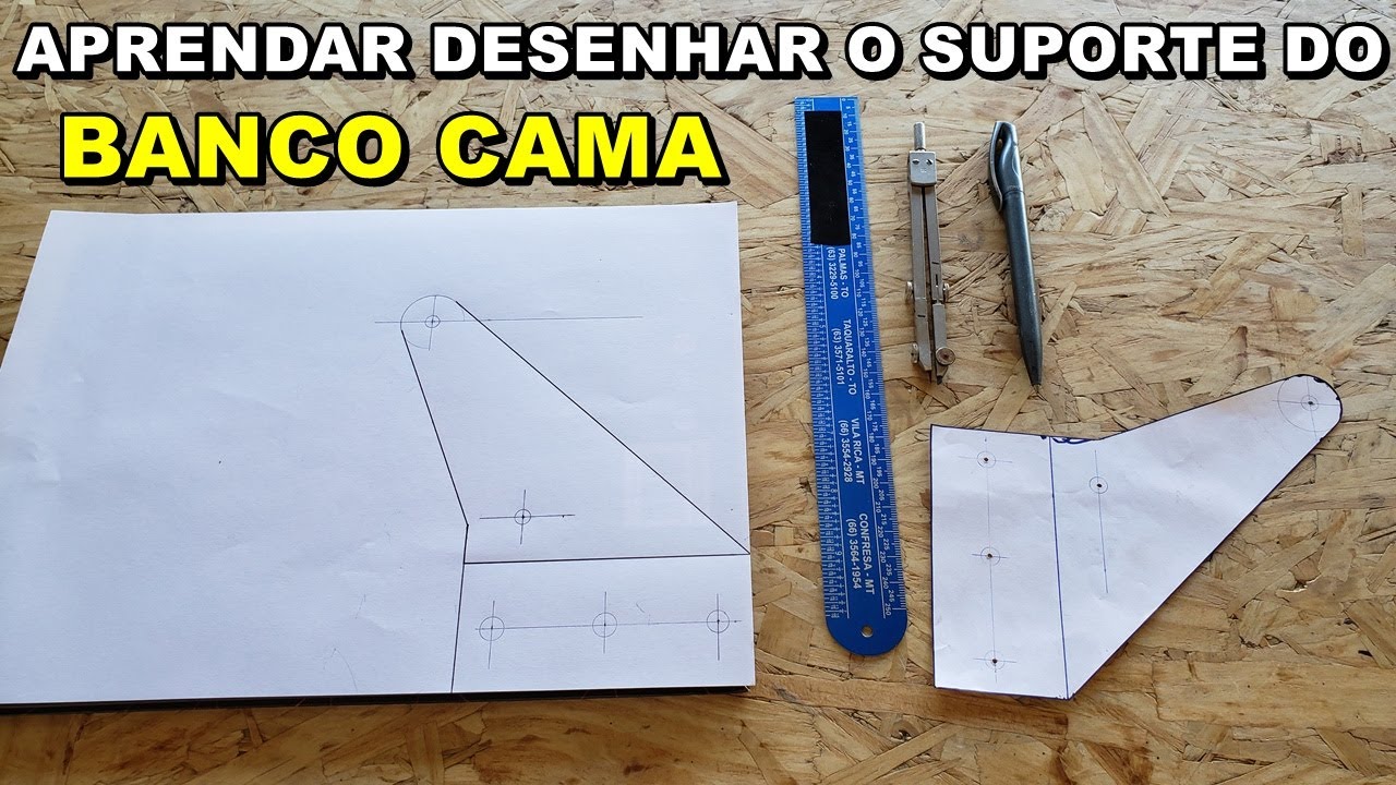 Aprendar Desenhar o Suporte do Banco Cama - Projeto Kombi Home
